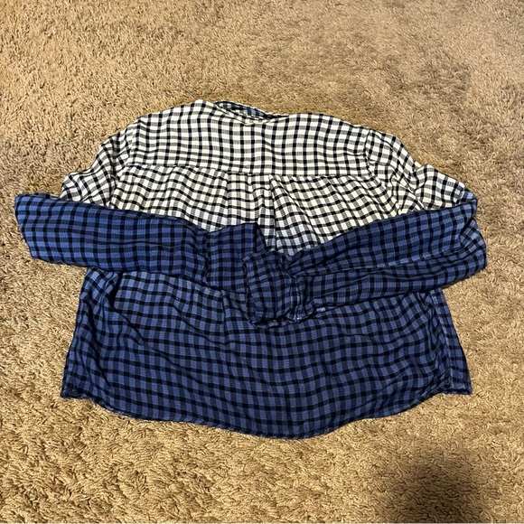 Free people plaid ombré top size xs - Picture 4 of 4